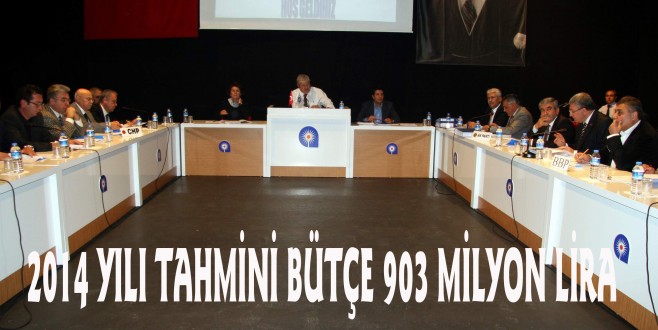 2014 YILI TAHMİNİ BÜTÇE 903 MİLYON LİRA