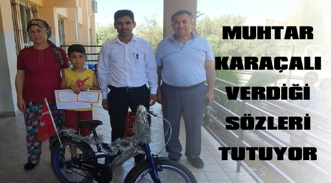 ÇAMKÖY MUHTARI MUSTAFA KARAÇALI SÖZLERİNİ TUTUYOR