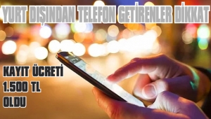 TELEFON HARCINA BÜYÜK ZAM