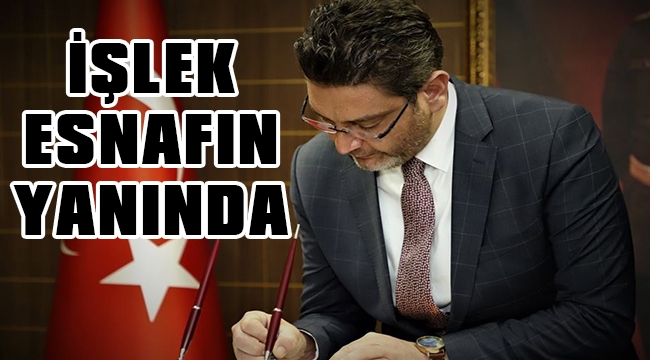 KORKUTELİ BELEDİYE BAŞKANI İŞLEK ESNAFIN YANINDA