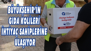 BÜYÜKŞEHİR’İN GIDA KOLİLERİ İHTİYAÇ SAHİPLERİNE ULAŞIYOR