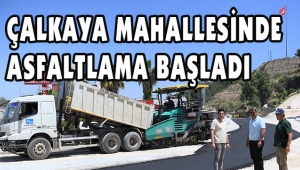 ÇALKAYA MAHALLESİNDE ASFALTLAMA BAŞLADI