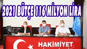 2021 BÜTÇE 116 MİLYON LİRA 