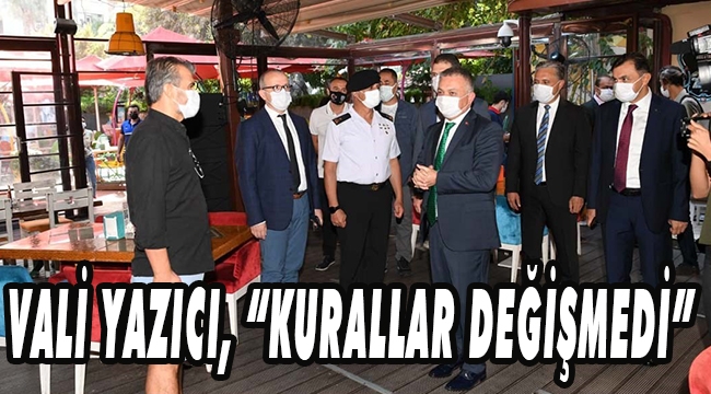 VALİ YAZICI DENETİMLERE KATILDI