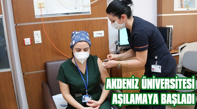 AÜ HASTANESİ’NDE CORONAVAC AŞILAMASI BAŞLADI