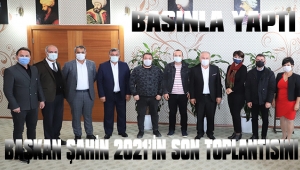 BAŞKAN ŞAHİN 2020'NİN SON TOPLANTISINI BASINLA YAPTI {VİDEOLU HABER}