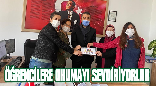 ÖĞRENCİLERE OKUMAYI SEVDİRİYORLAR