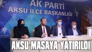 AKSU MASAYA YATIRILDI