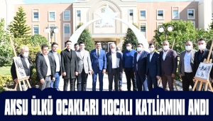 AKSU ÜLKÜ OCAKLARI HOCALI KATLİAMINI ANDI