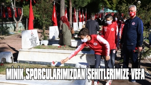 MİNİK SPORCULARIMIZDAN ŞEHİTLERİMİZE VEFA