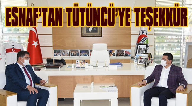 BAŞKAN DERE'DEN TÜTÜNCÜ'YE TEŞEKKÜR