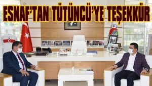 BAŞKAN DERE'DEN TÜTÜNCÜ'YE TEŞEKKÜR