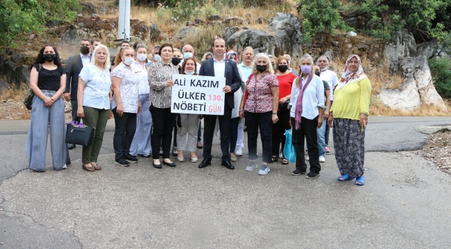 BAŞKAN BAYAR’DAN BAŞKA ‘ALİ KAZIMLAR ÖLMESİN’ NÖBETİNE DESTEK