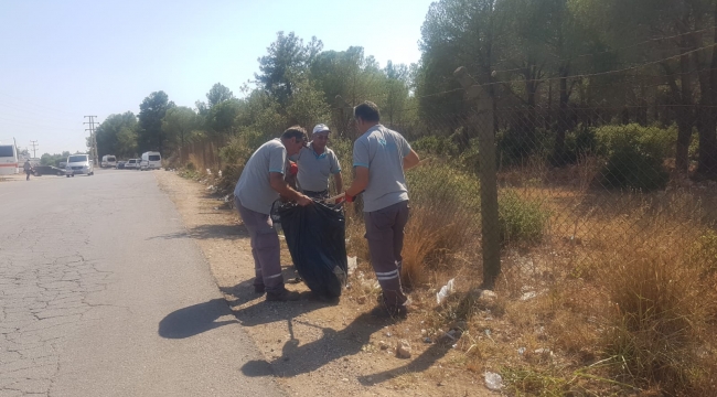 AKSU’DA ORMAN YOLLARI TEMİZLENİYOR