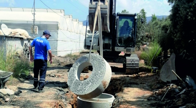 GAZİPAŞA BEYOBASI’NIN KANALİZASYON SORUNU ÇÖZÜLÜYOR