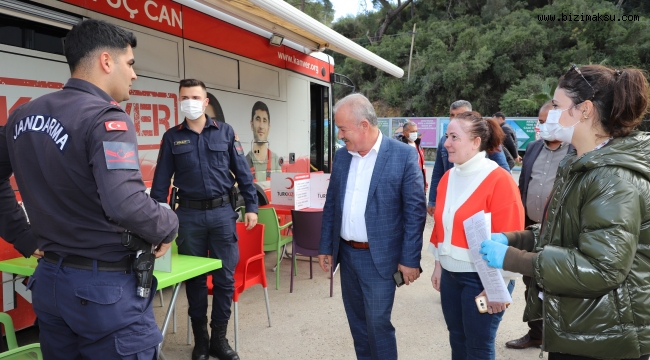 BAŞKAN ŞAHİN’DEN KAN BAĞIŞI KAMPANYASINA DESTEK 