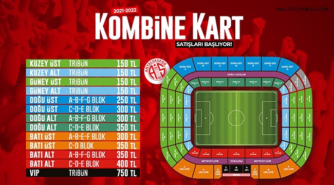 FTA ANTALYASPOR KOMBİNE KARTLARI SATIŞTA