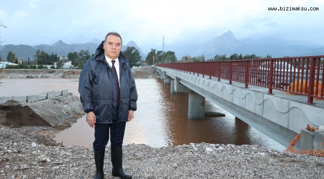 BAŞKAN BÖCEK KARAMAN KÖPRÜSÜ’NÜ İNCELEDİ