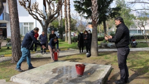 Antalya Büyükşehir Belediyesi yangın tatbikatı gerçekleştirdi