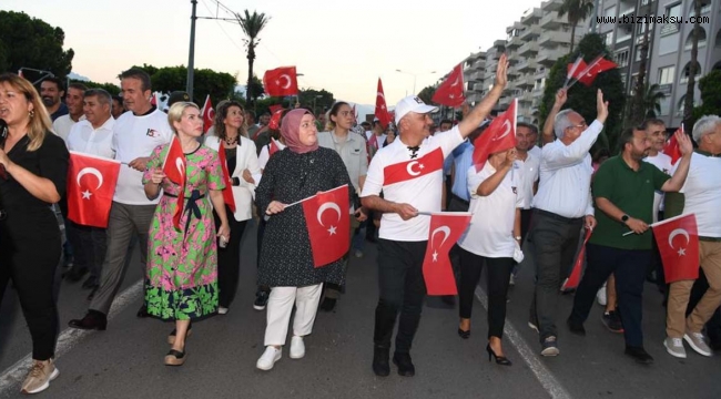 15 TEMMUZ COŞKUYLA KUTLANDI