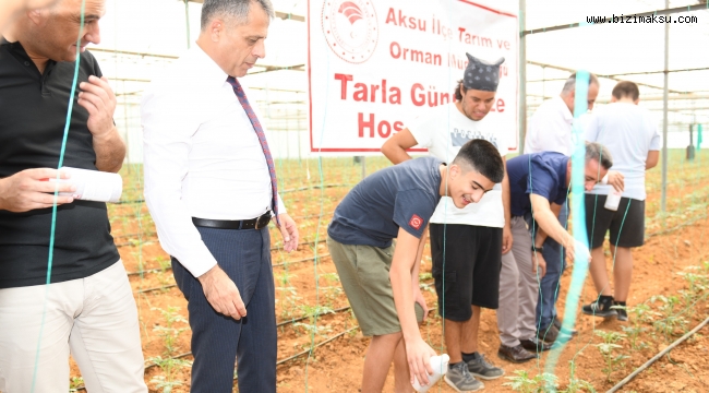 AKSU’DA FAYDALI BÖCEK SALIMI YAPILDI