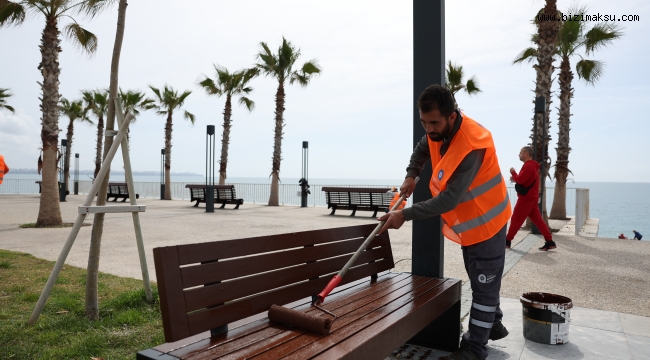  Konyaaltı Sahil Projesi’nde yaz sezonu hazırlığı başladı 