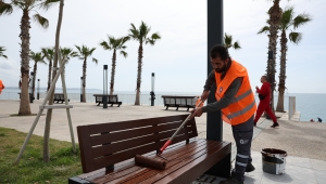  Konyaaltı Sahil Projesi’nde yaz sezonu hazırlığı başladı 