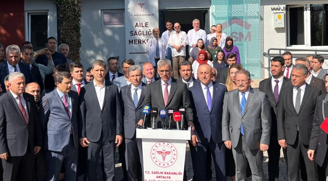 SAĞLIK BAKANI AKSU’DA KONUŞTU