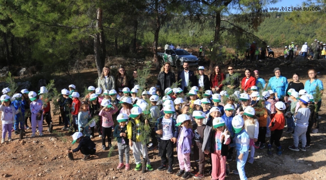 Kepezli Minikler, yangın sonrası orman alanına umut dikti