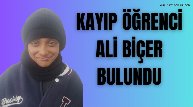 AKSU’DA KAYIP ÖĞRENCİ ALİ BİÇER BULUNDU
