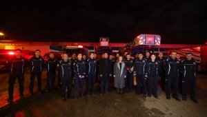 Başkan Vekili Büşra Özdemir 2026 yılını itfaiye personeli ile karşıladı