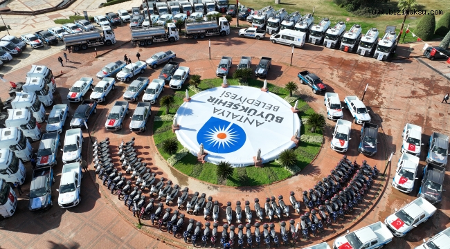 BÜYÜKŞEHİR BELEDİYESİ ARAÇ FİLOSUNU GÜÇLENDİRDİ 