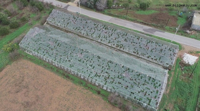 YILMAZ’DAN AKSU’DA AFET BÖLGESİNE ZİYARET 