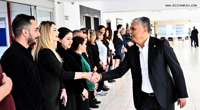 BAŞKAN UYSAL BELEDİYE PERSONELİYLE BAYRAMLAŞTI