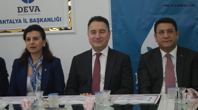 ALİ BABACAN ANTALYA’DA KONUŞTU