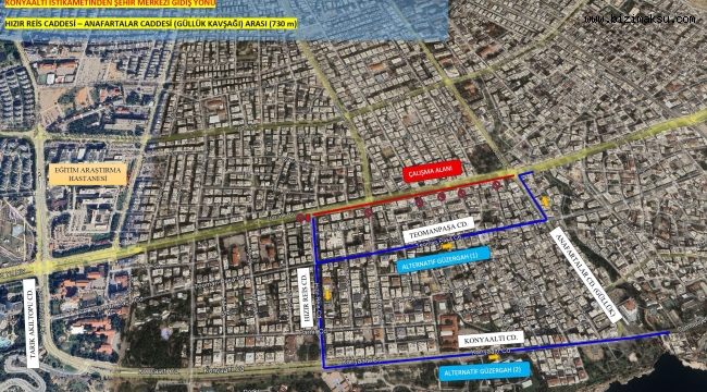 DİKKAT PAZAR GÜNÜ BU YOL KAPALI