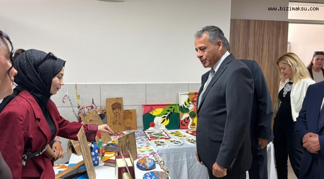 AKSU HALK EĞİTİM MERKEZİ’NDEN HAYAT BOYU ÖĞRENME HAFTASI SERGİSİ