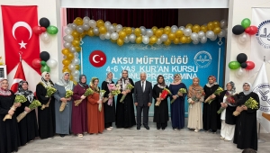 AKSU İLÇE MÜFTÜLÜĞÜNDE YIL SONU PROGRAMI HEYECANI YAŞANDI