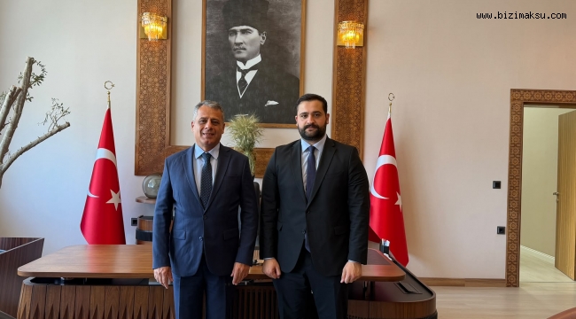 BAŞKAN BOZKURT’UN İLK ZİYARETİ KAYMAKAM ŞAHİN’E