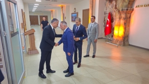 KAYMAKAM ŞAHİN AKSU’YA VEDA ETTİ
