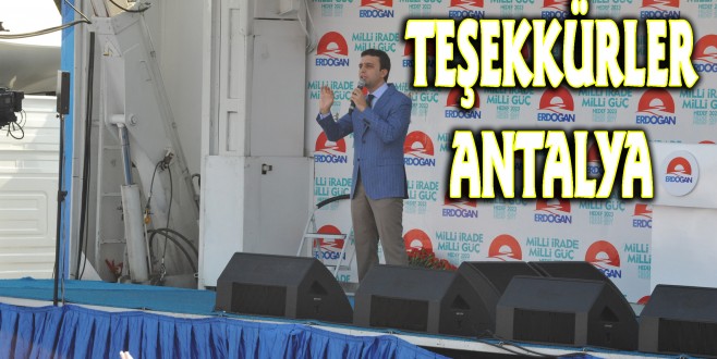 AK Parti'den miting teşekkürü