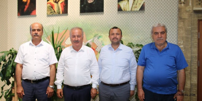 İBRAHİM TAŞ AKSU'YU ZİYARET ETTİ