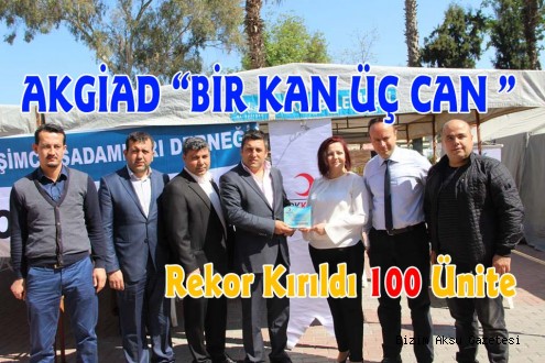 AKGİAD ; “BİR KAN ÜÇ CAN”