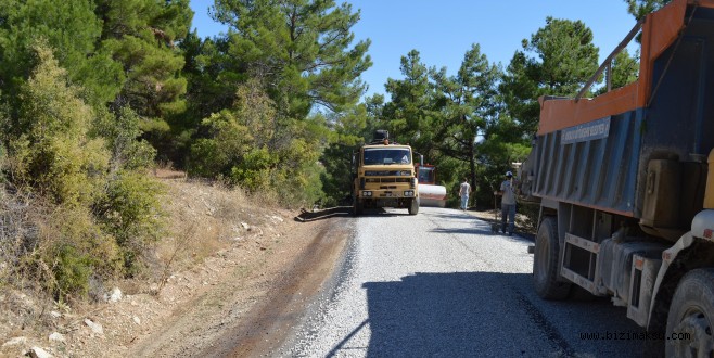 Akseki Çimi Yolu Asfaltlanıyor