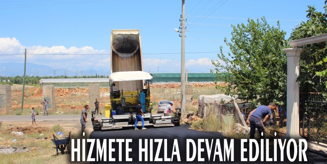 AKSU’DA ASFALT DEVAM EDİYOR