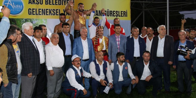 AKSU’DA BAŞPEHLİVAN FATİH ATLI OLDU