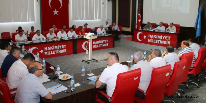 AKSU’DA GÜNDEM MADDELERİ GÖRÜŞÜLDÜ