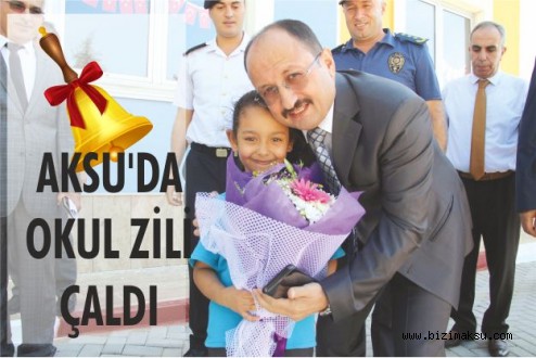 AKSU’DA OKUL ZİLİ ÇALDI