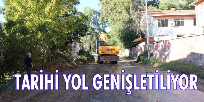 AKSU'DA TARİHİ YOL GENİŞLETİLİYOR