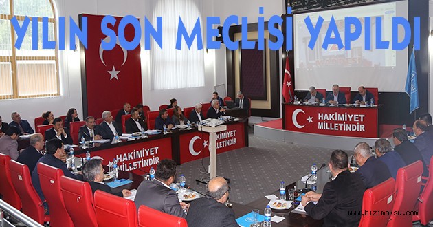 AKSU’DA YILIN SON MECLİSİ YAPILDI